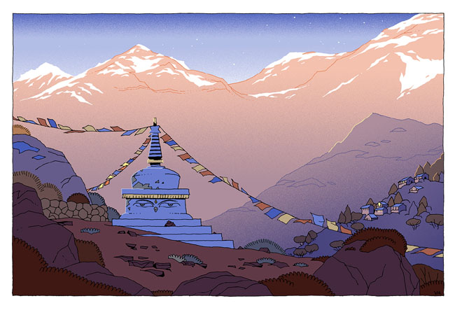 法国Vincent Mahe著名景点插画设计