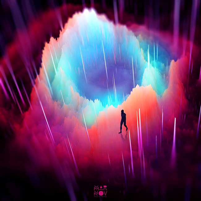 Starman主题数码艺术插画设计