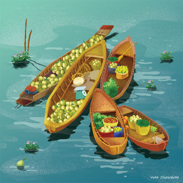 越南Vuon漂亮的插画设计作品