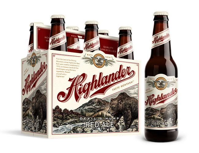 Highlander啤酒包装设计