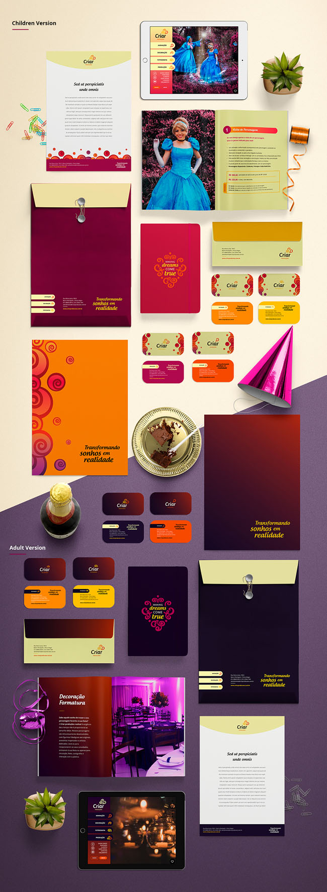 巴西Criar活动制作公司品牌形象重塑