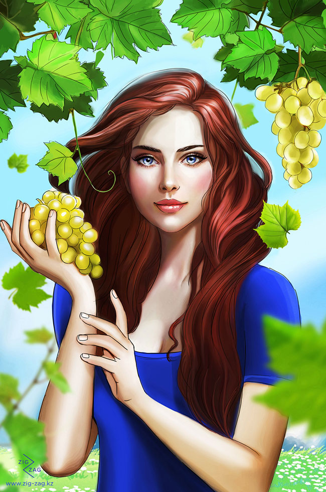 Kelly Cox健康与美丽主题人物插画设计