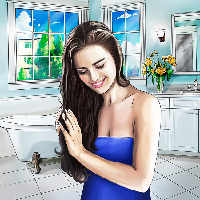 Kelly Cox健康与美丽主题人物插画设计