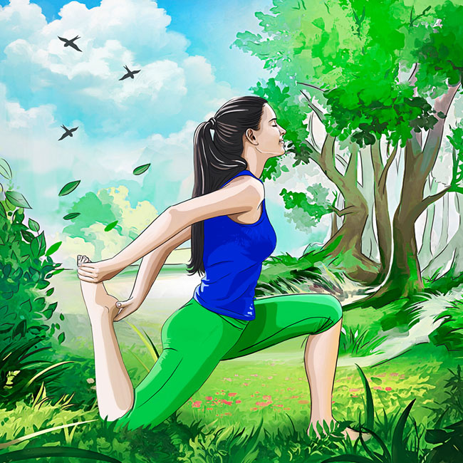 Kelly Cox健康与美丽主题人物插画设计