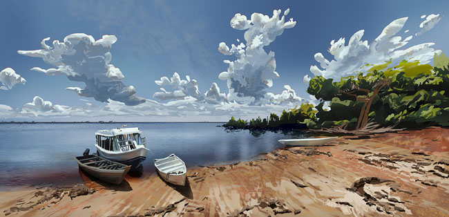 英国Nevena Nikolcheva场景插画设计作品