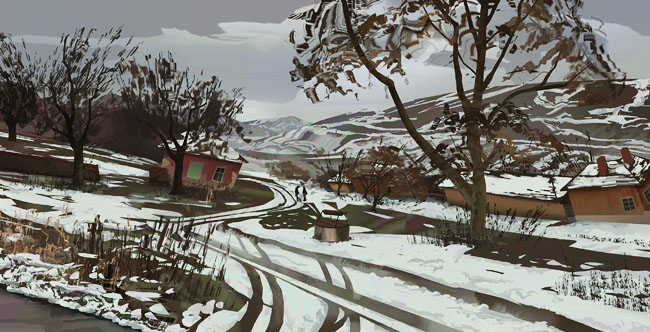 英国Nevena Nikolcheva场景插画设计作品