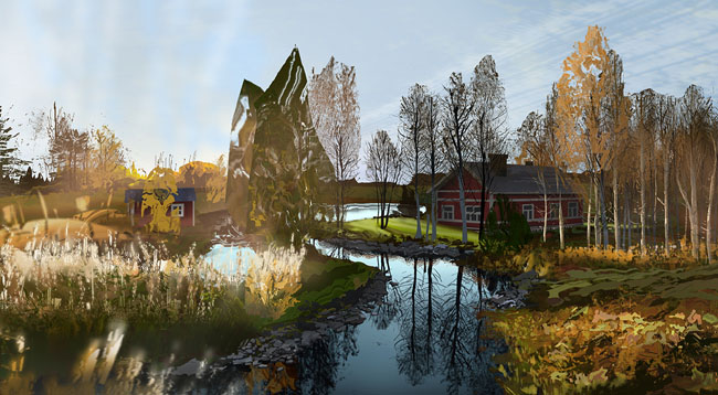 英国Nevena Nikolcheva场景插画设计作品