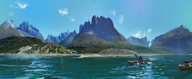 英国Nevena Nikolcheva场景插画设计作品