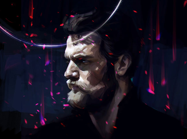 俄罗斯Viktor Miller风格肖像插画NO.4