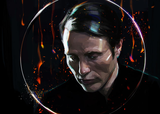 俄罗斯Viktor Miller风格肖像插画NO.4