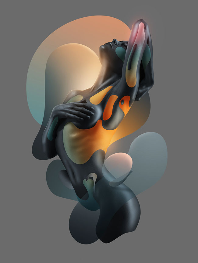 Human Fluidity主题数码艺术设计