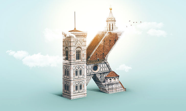 KERNED古建筑创意字体设计欣赏