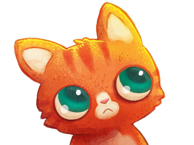 《Lily''s Lost Purr》儿童书籍插画设计欣赏