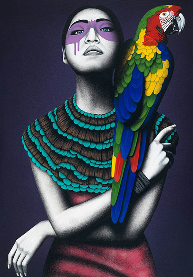 充满奇幻色彩的女性人物插画设计欣赏