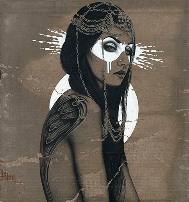 充满奇幻色彩的女性人物插画设计欣赏