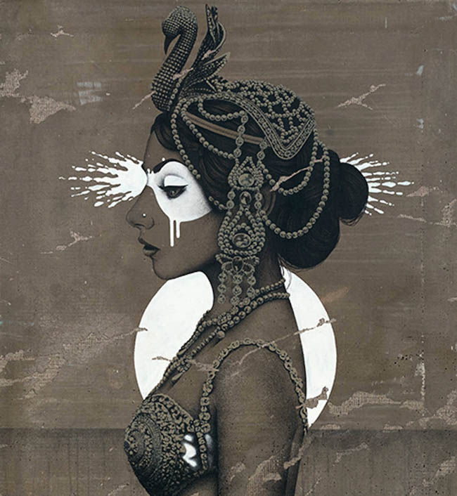 充满奇幻色彩的女性人物插画设计欣赏