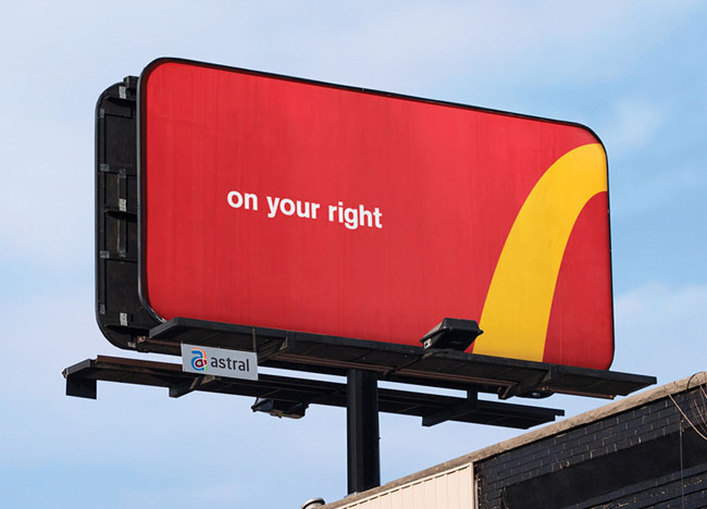 麦当劳户外创意广告设计作品