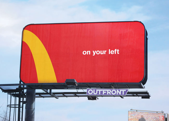 麦当劳户外创意广告设计作品