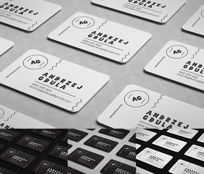 国外优秀设计师Mockups Design名片设计模版
