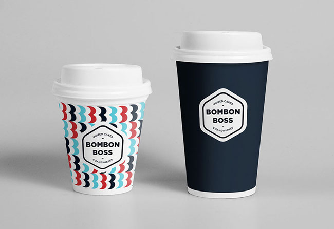 国外Bombon Boss咖啡连锁店品牌形象VI设计欣赏