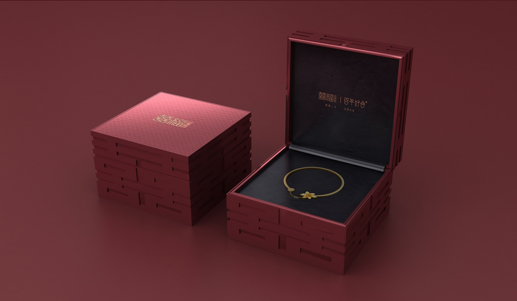 结婚金饰包装设计 金银首饰包装设计 珠宝礼盒包装设计