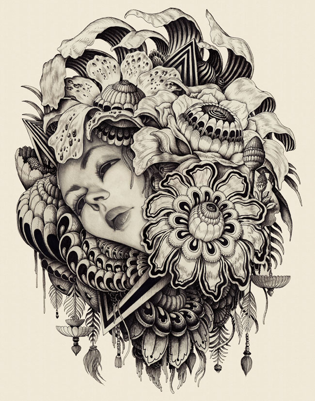 英国设计师Iain Macarthur概念肖像插画设计