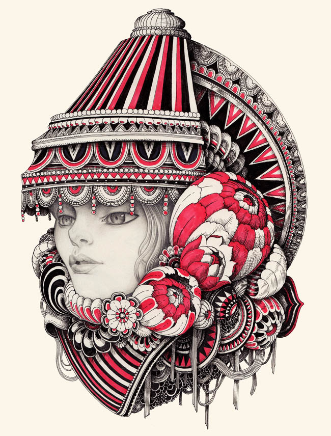 英国设计师Iain Macarthur概念肖像插画设计