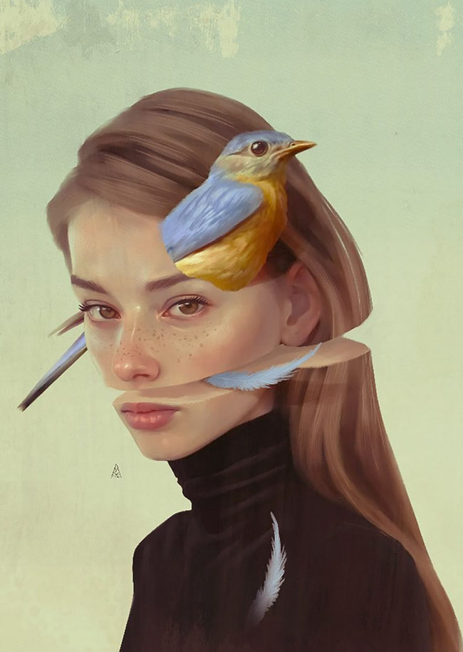 国外设计师Aykut Aydogdu概念创意人物插画设计