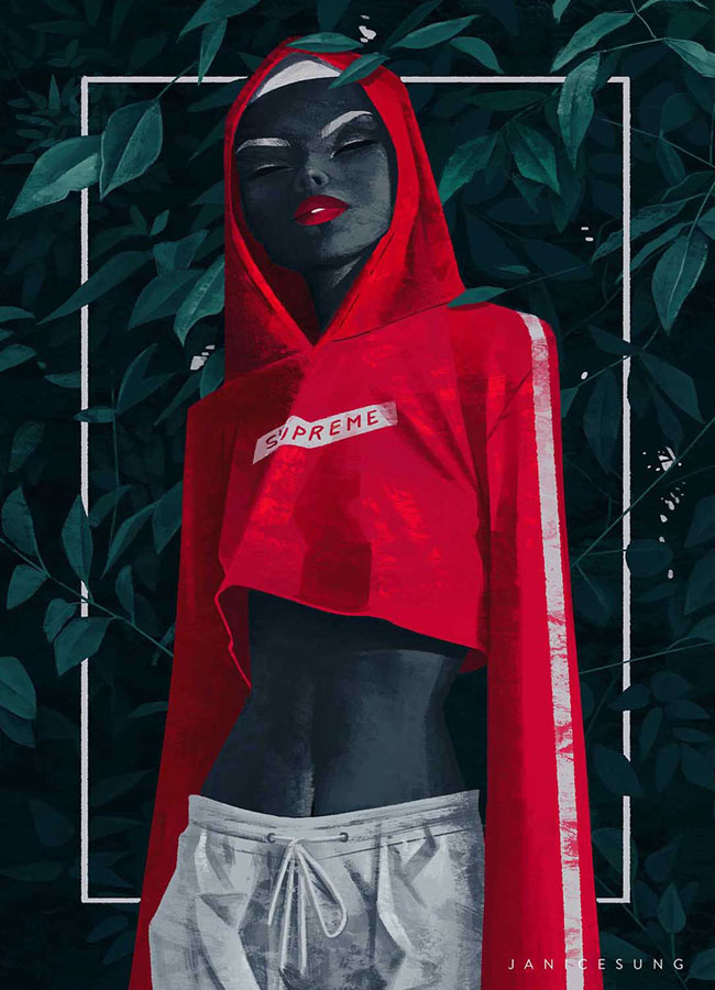 加拿大Janice Sung时尚女性人物插画设计欣赏