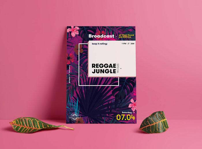 REGGAE JUNGLE摇滚乐队活动海报设计