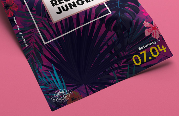 REGGAE JUNGLE摇滚乐队活动海报设计