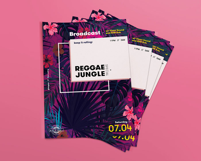 REGGAE JUNGLE摇滚乐队活动海报设计