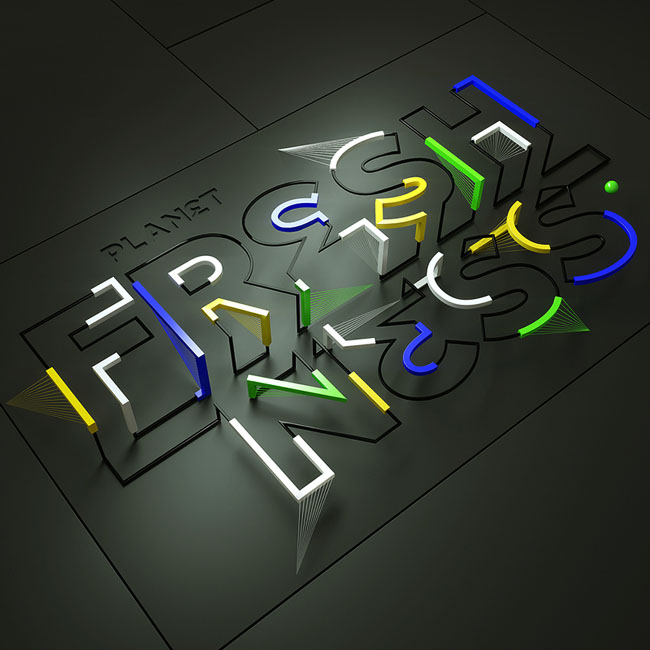 荷兰Elroy Klee创意3D字体设计欣赏