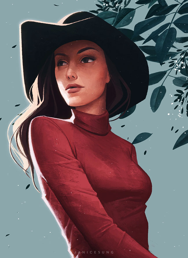 加拿大Janice Sung人物插画设计