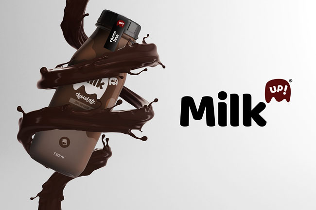 国外MilkUp!牛奶品牌包装设计作品