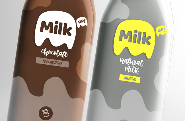 国外MilkUp!牛奶品牌包装设计作品