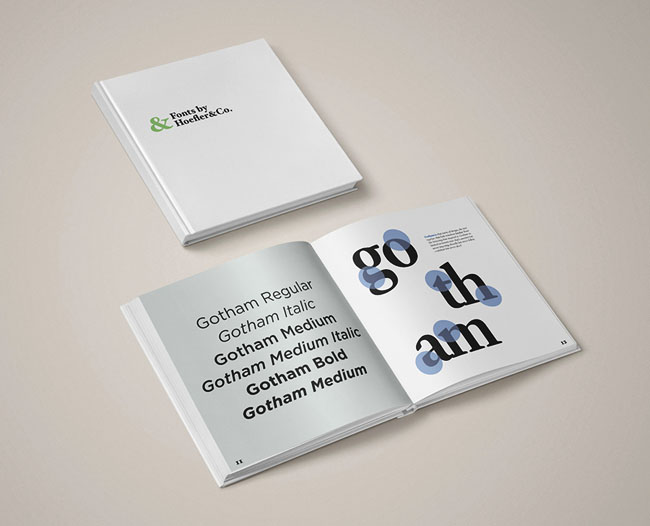 Hoefler&Co字体作品目录画册设计