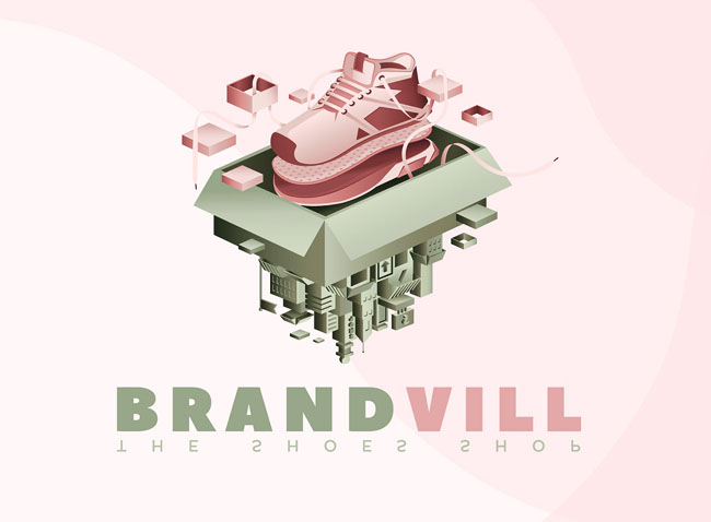 国外BRANDVILL鞋店时尚品牌vi设计欣赏