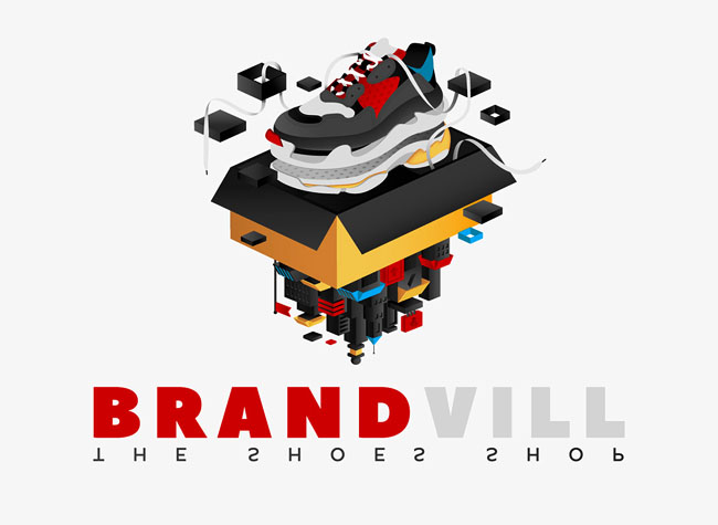 国外BRANDVILL鞋店时尚品牌vi设计欣赏
