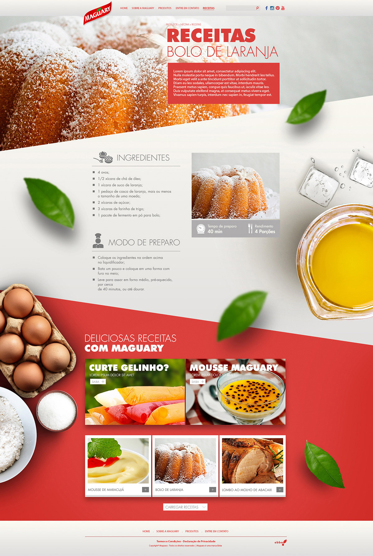 Maguary饮品网站设计作品欣赏