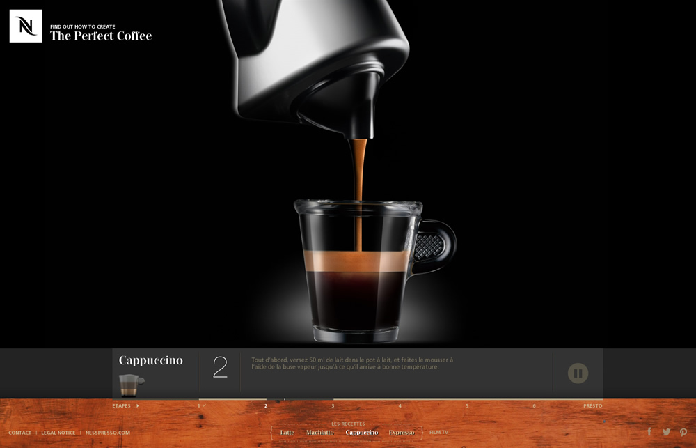 NESPRESSO咖啡网站设计