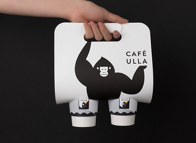 国外CAFE ULLA咖啡馆品牌形象设计