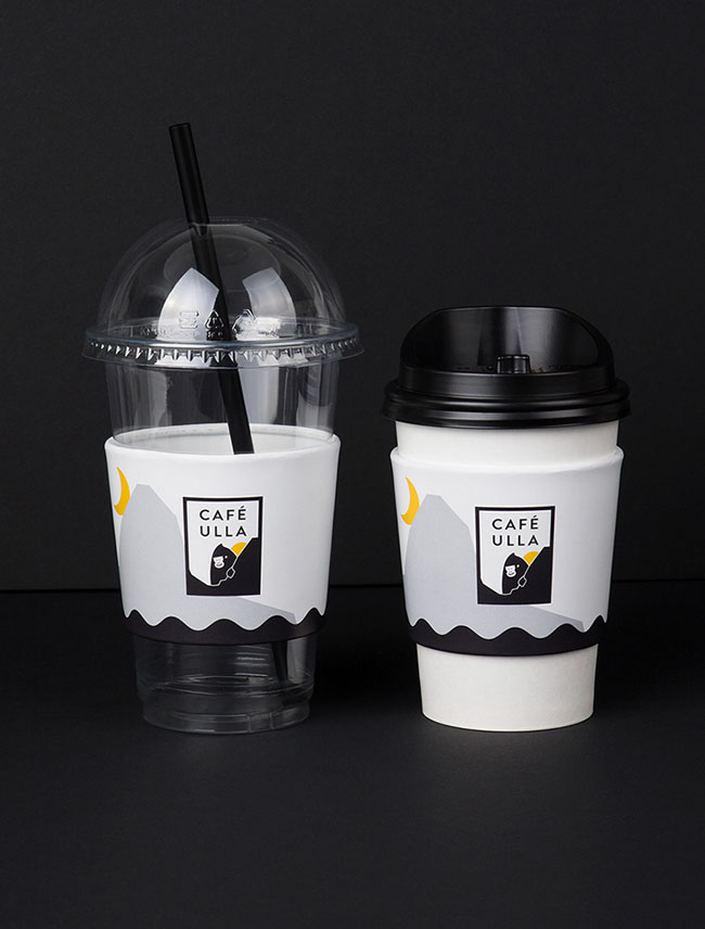 国外CAFE ULLA咖啡馆品牌形象设计