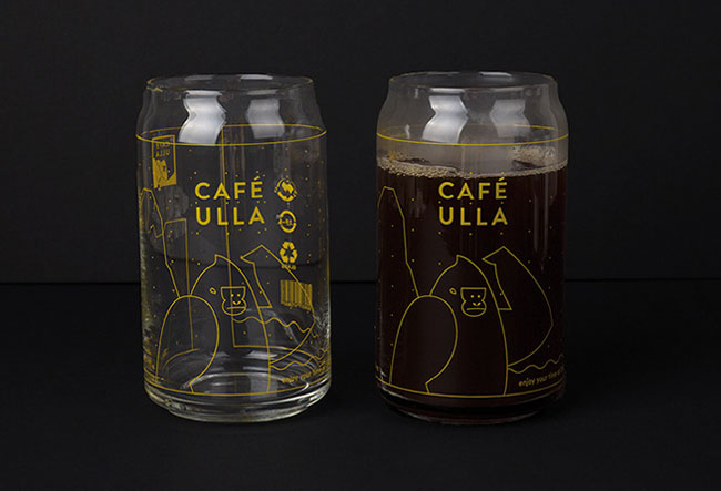 国外CAFE ULLA咖啡馆品牌形象设计