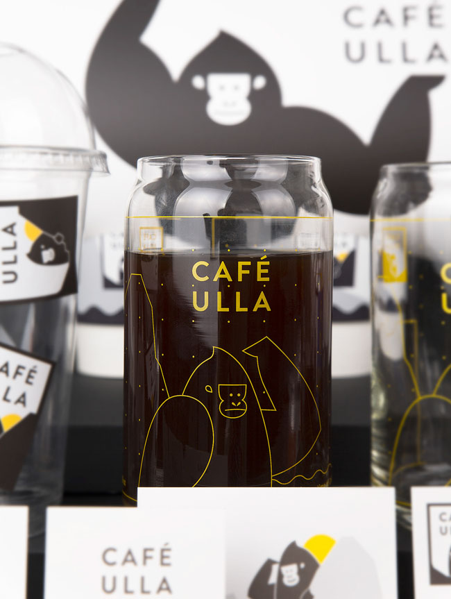 国外CAFE ULLA咖啡馆品牌形象设计