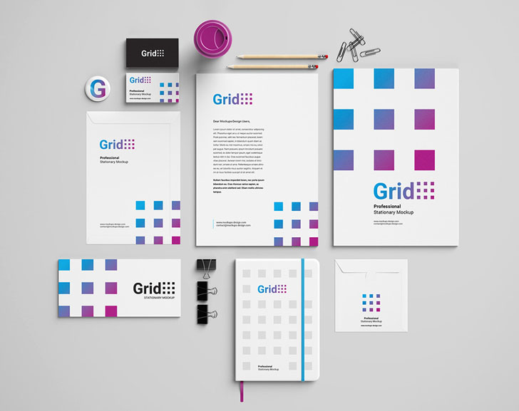 波兰Mockups Design VI基础部分模版设计