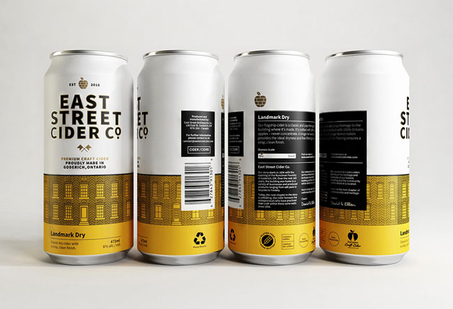 East Street Cider苹果酒包装设计