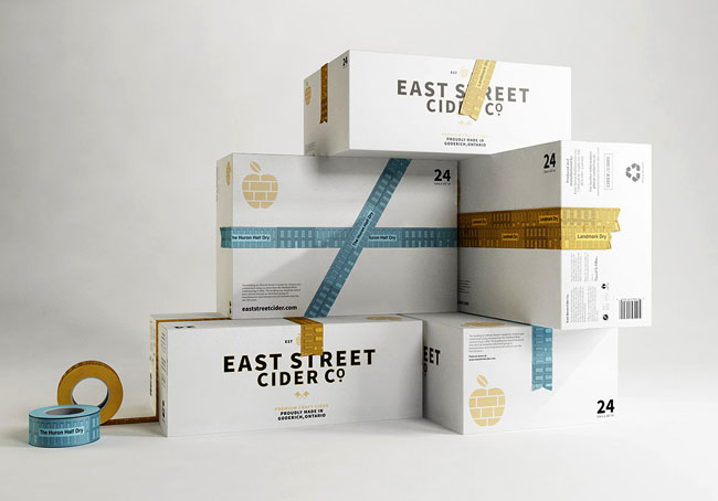 East Street Cider苹果酒包装设计