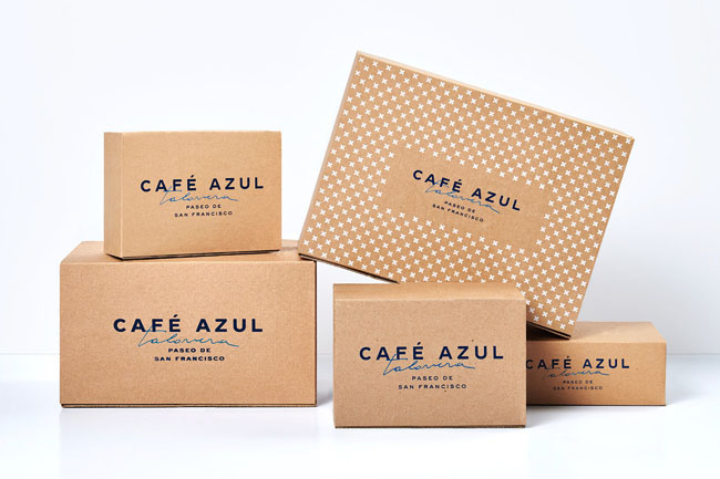 Cafe Azul街头咖啡馆品牌vi设计欣赏