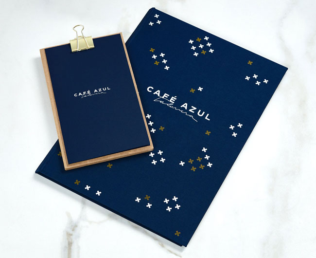 Cafe Azul街头咖啡馆品牌vi设计欣赏